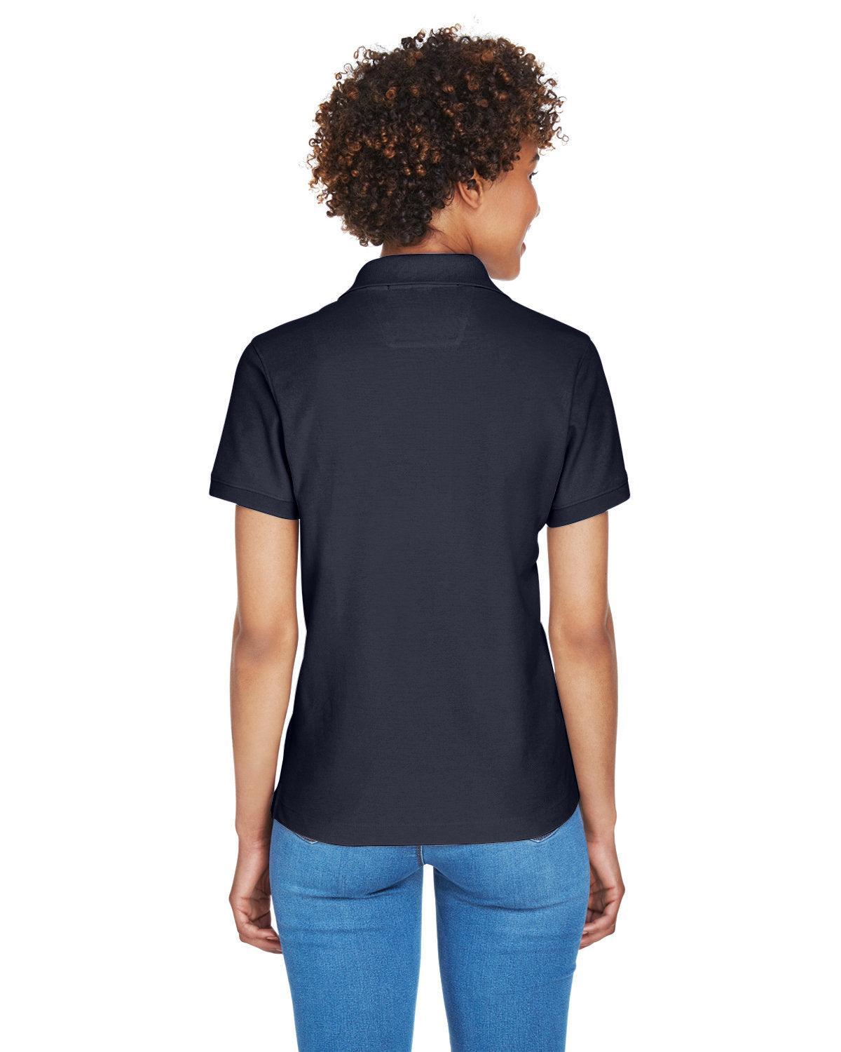 no-logo Devon & Jones Ladies Pima Pique Short-Sleeve Y-Collar Polo-Ladies Polos-Devon&Jones-Thread Logic