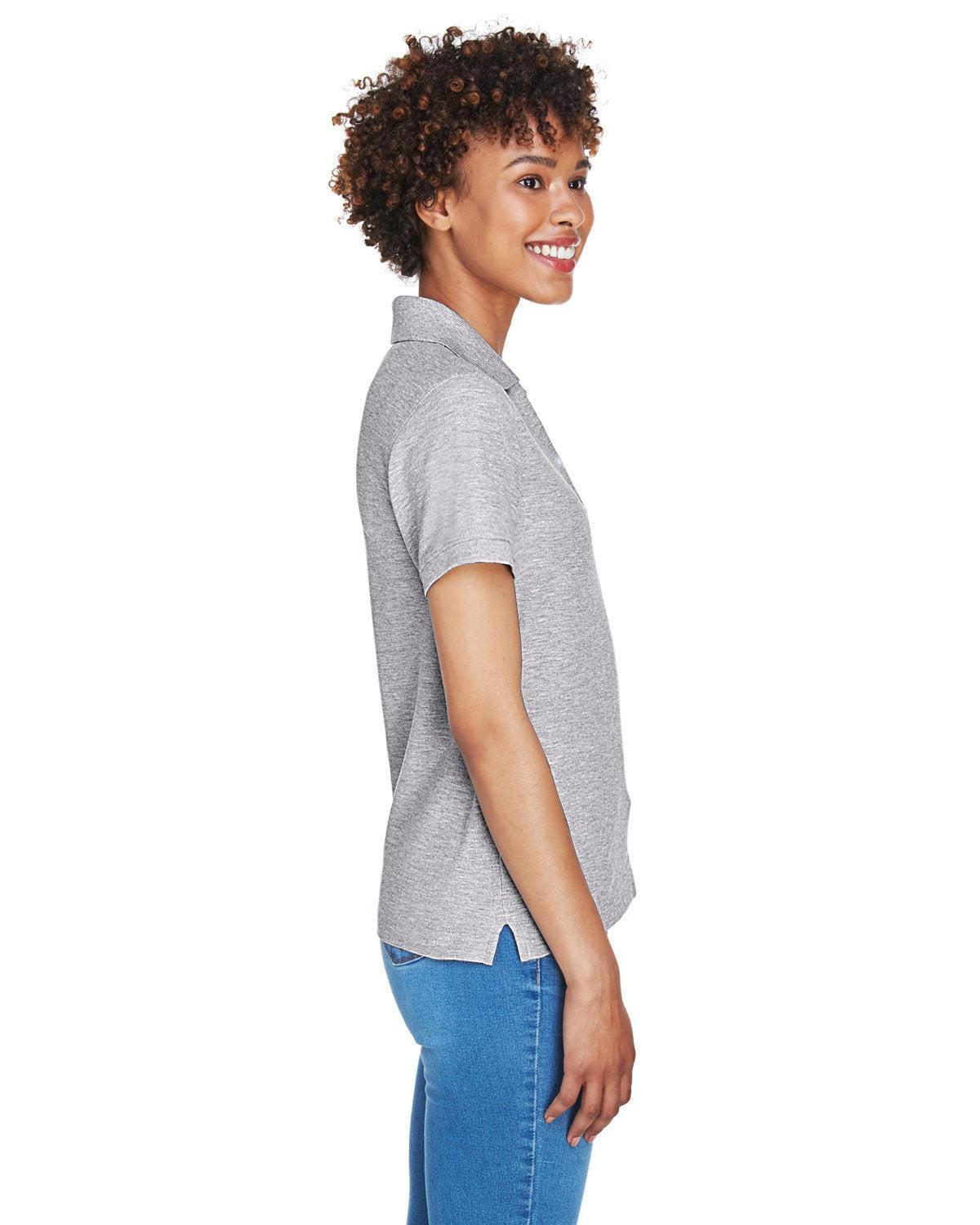 no-logo Devon & Jones Ladies Pima Pique Short-Sleeve Y-Collar Polo-Ladies Polos-Devon&Jones-Thread Logic