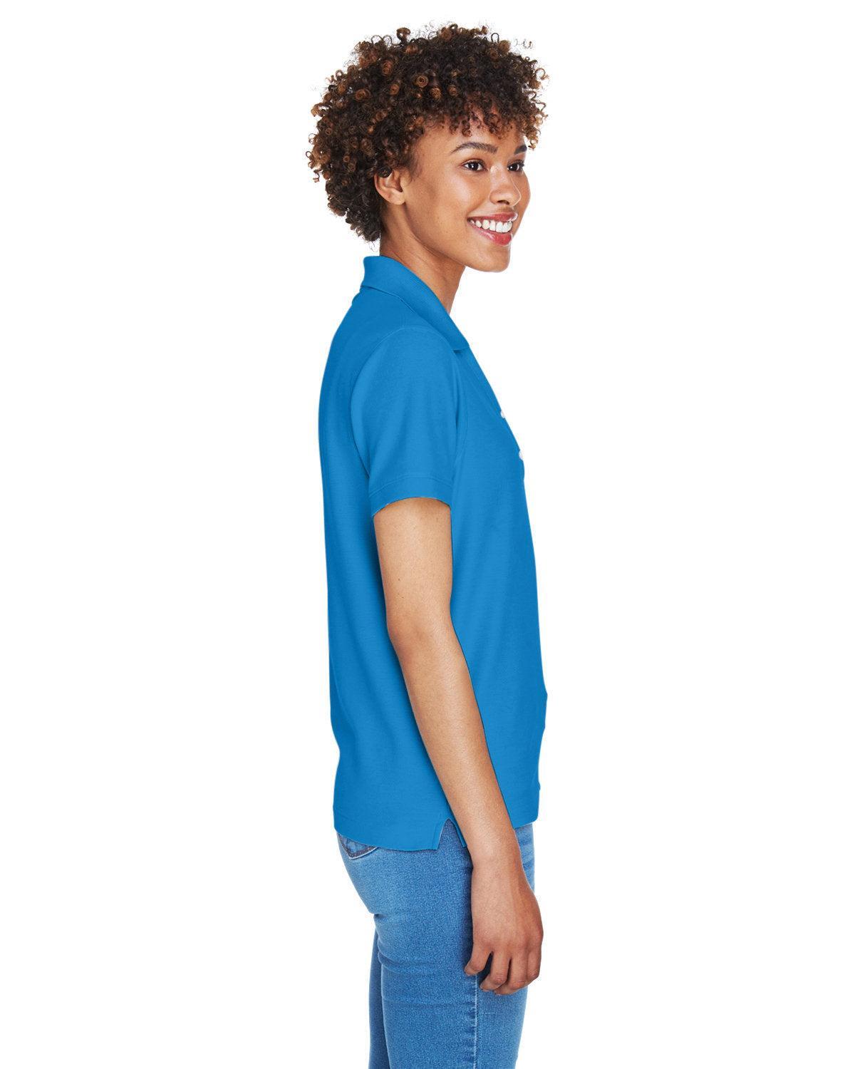 no-logo Devon & Jones Ladies Pima Pique Short-Sleeve Y-Collar Polo-Ladies Polos-Devon&Jones-Thread Logic