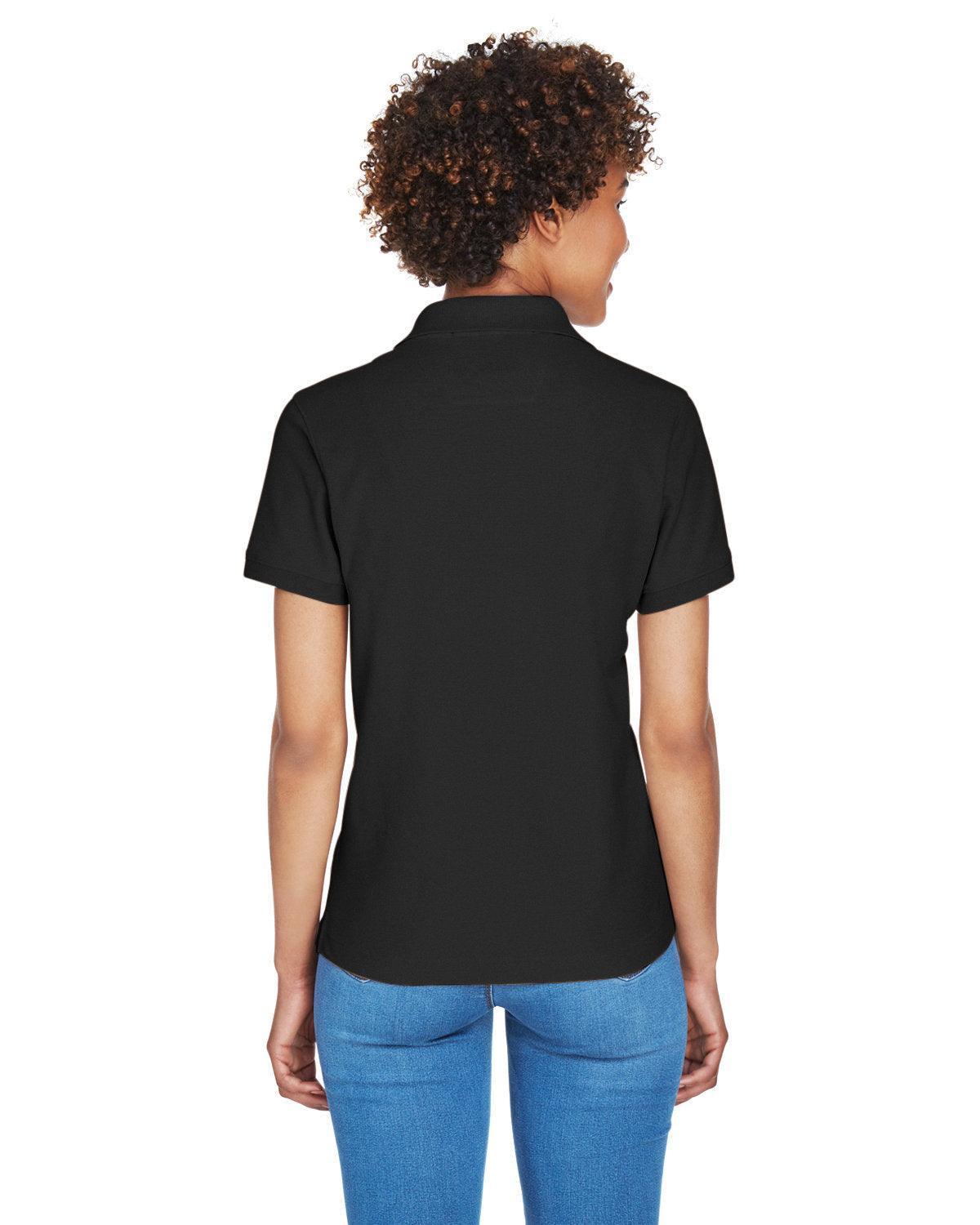 no-logo Devon & Jones Ladies Pima Pique Short-Sleeve Y-Collar Polo-Ladies Polos-Devon&Jones-Thread Logic