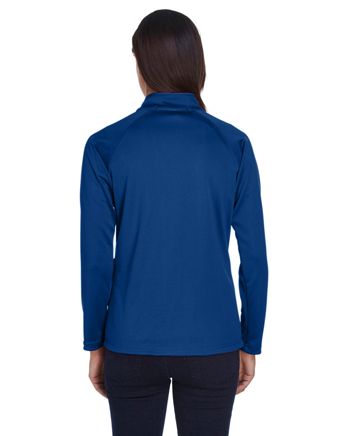 no-logo Devon & Jones Ladies Stretch Tech-Shell Compass Quarter-Zip-Ladies Layering-Devon&Jones-Thread Logic