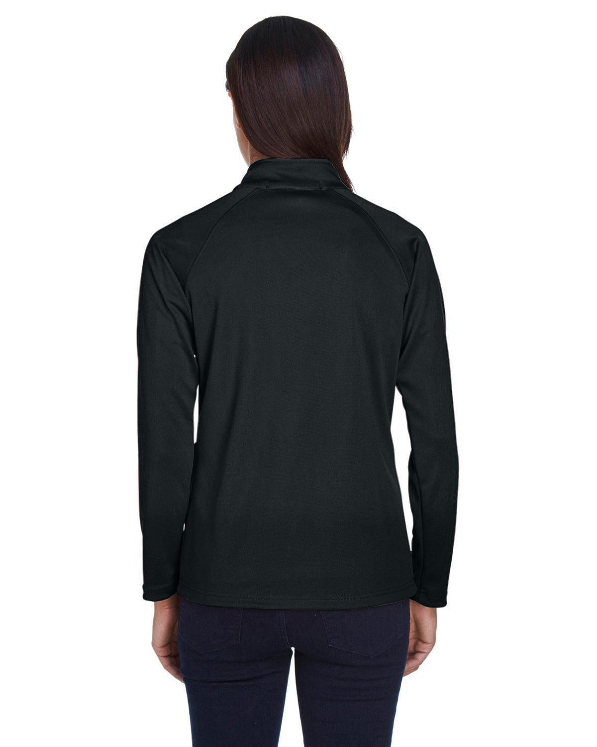 no-logo Devon & Jones Ladies Stretch Tech-Shell Compass Quarter-Zip-Ladies Layering-Devon&Jones-Thread Logic