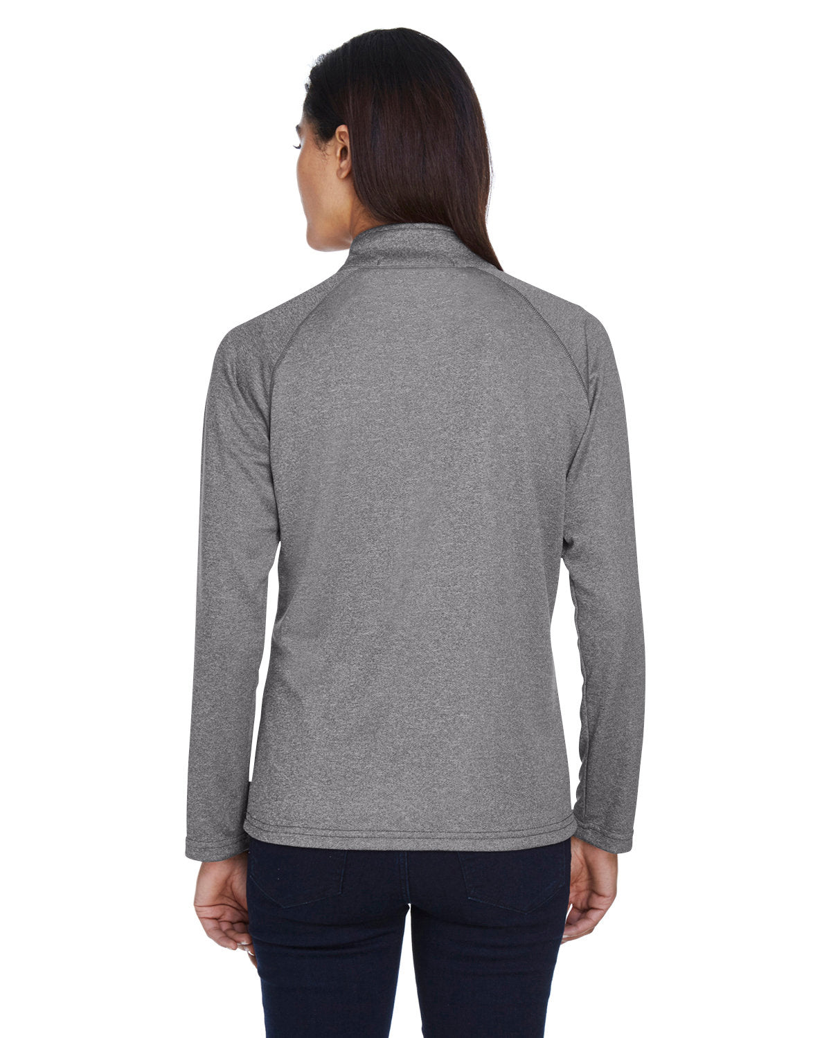 no-logo Devon & Jones Ladies Stretch Tech-Shell Compass Quarter-Zip-Ladies Layering-Devon&Jones-Thread Logic