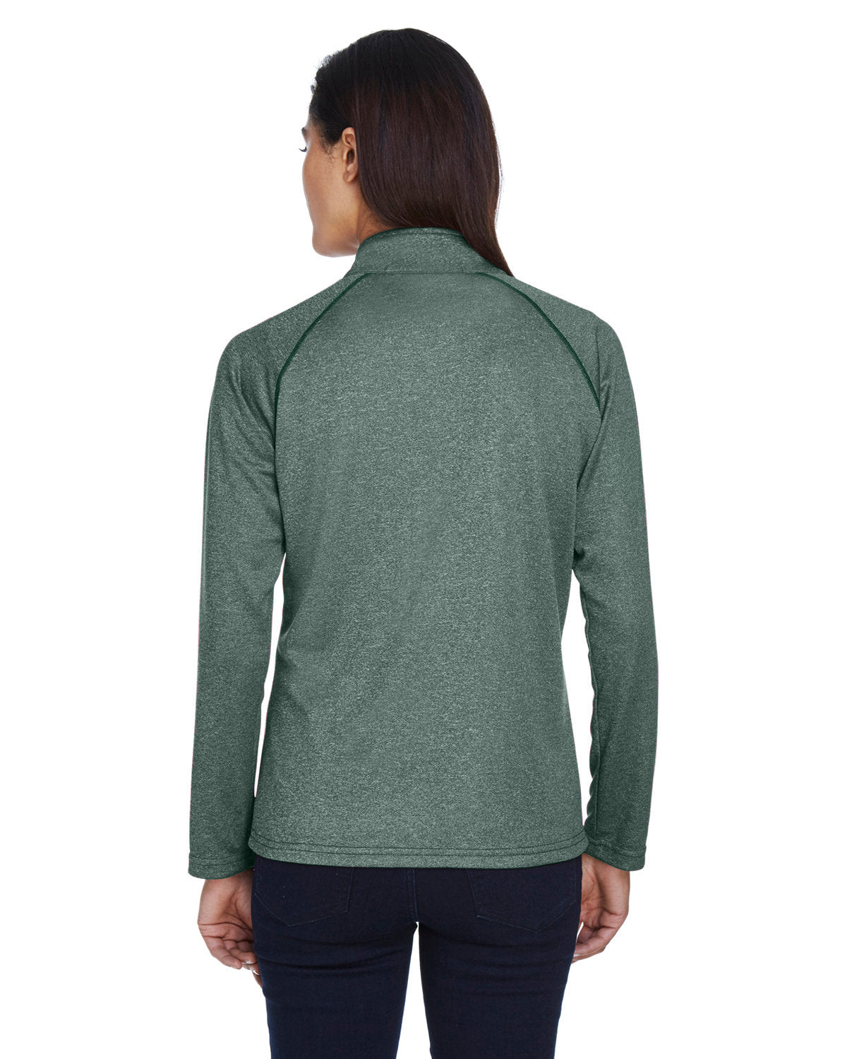 no-logo Devon & Jones Ladies Stretch Tech-Shell Compass Quarter-Zip-Ladies Layering-Devon&Jones-Thread Logic