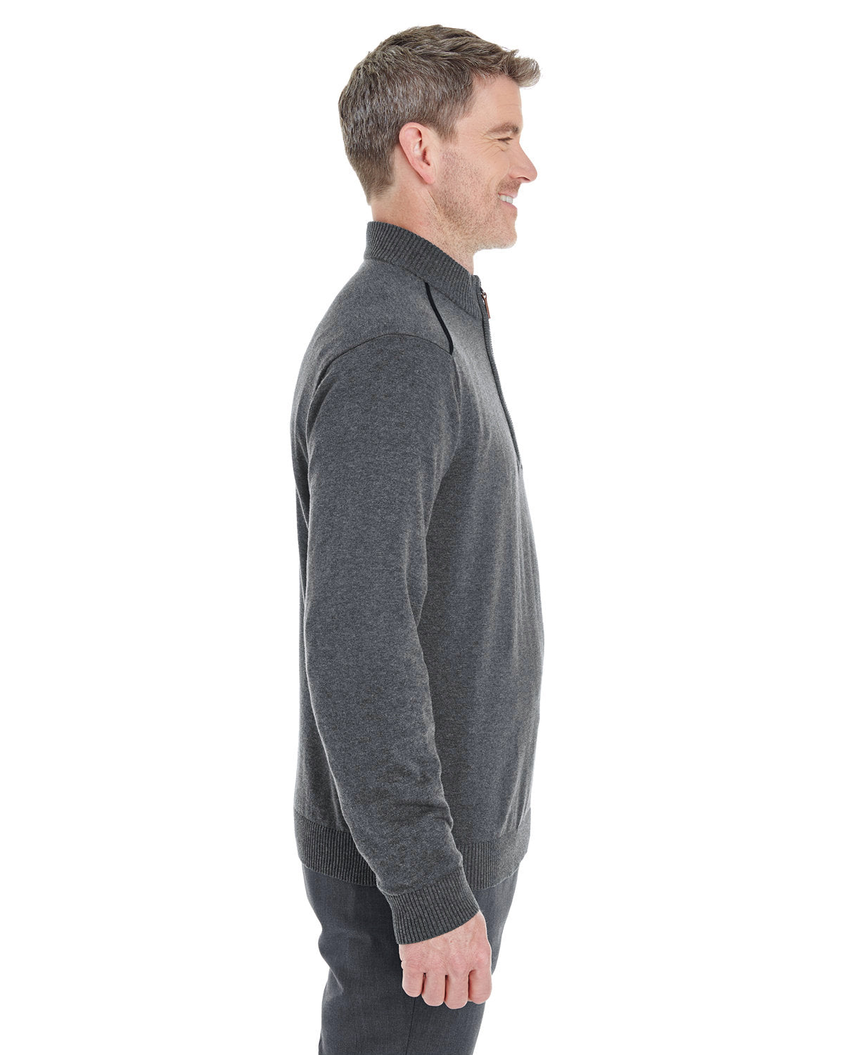 no-logo Devon & Jones Manchester Fully-Fashioned Half-Zip Sweater-Men's Layering-Devon&Jones-Thread Logic