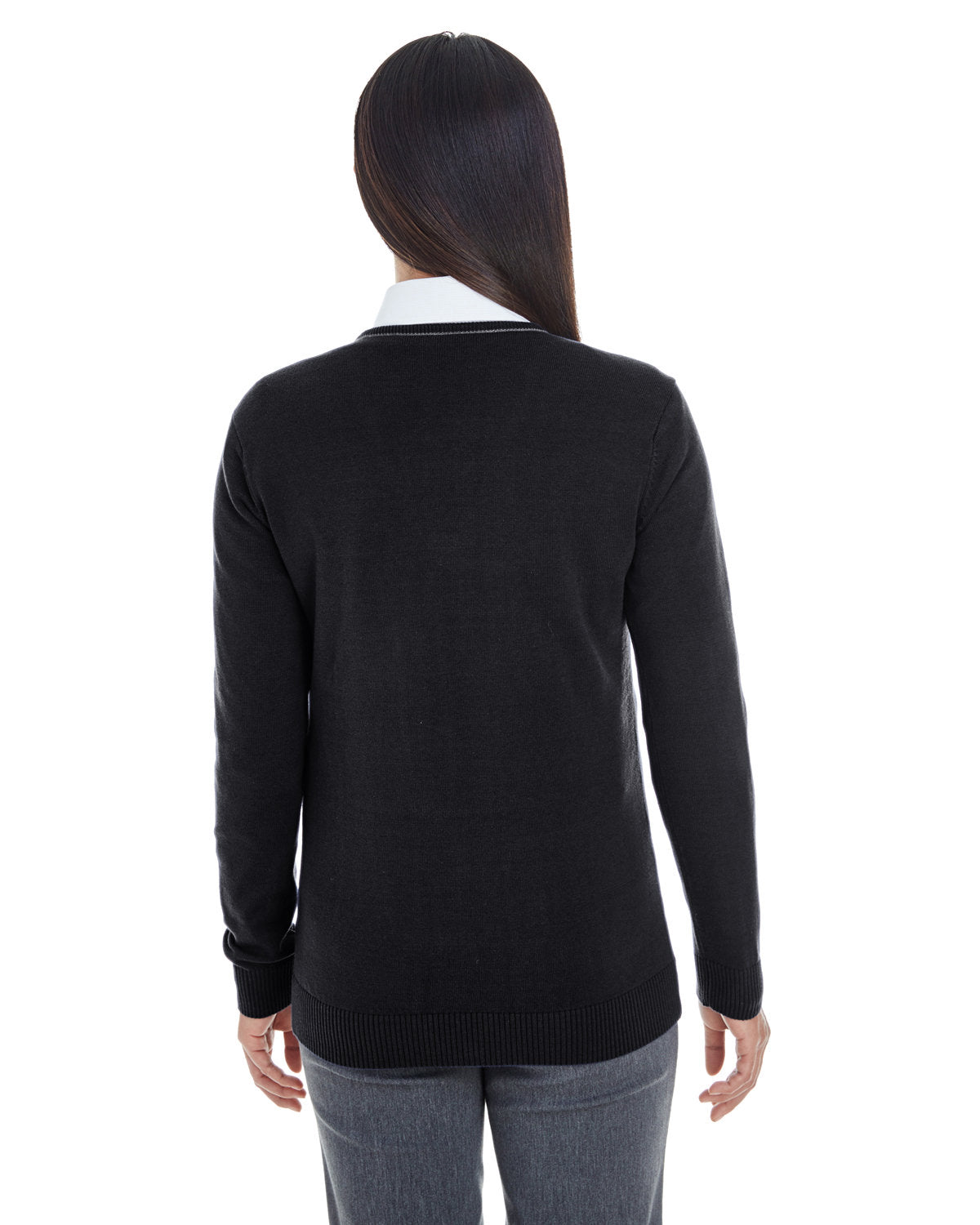 no-logo Devon & Jones Manchester Ladies Full-Zip Sweater-Ladies Layering-Devon&Jones-Thread Logic