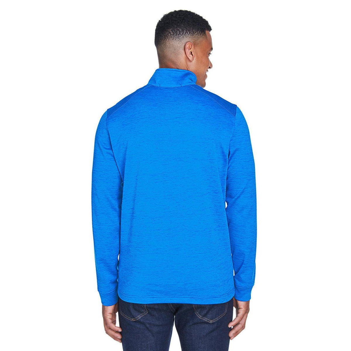 no-logo Devon & Jones Newbury Mélange Fleece Quarter-Zip-Men's Layering-Devon&Jones-Thread Logic