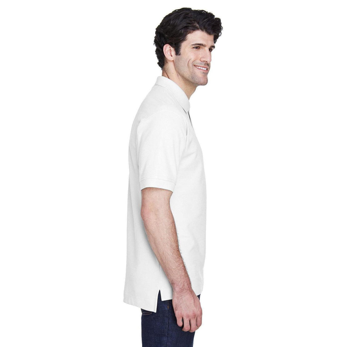no-logo Devon & Jones Pima Pique Short-Sleeve Polo-Men's Polos-Devon&Jones-Thread Logic