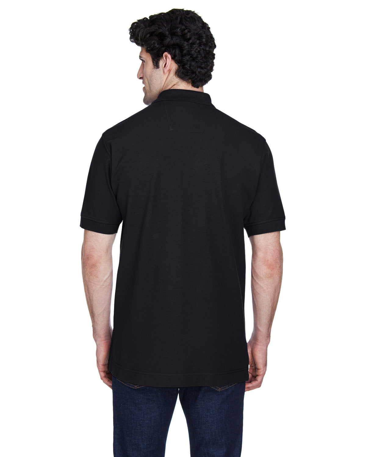 no-logo Devon & Jones Pima Pique Short-Sleeve Polo-Men's Polos-Devon&Jones-Thread Logic