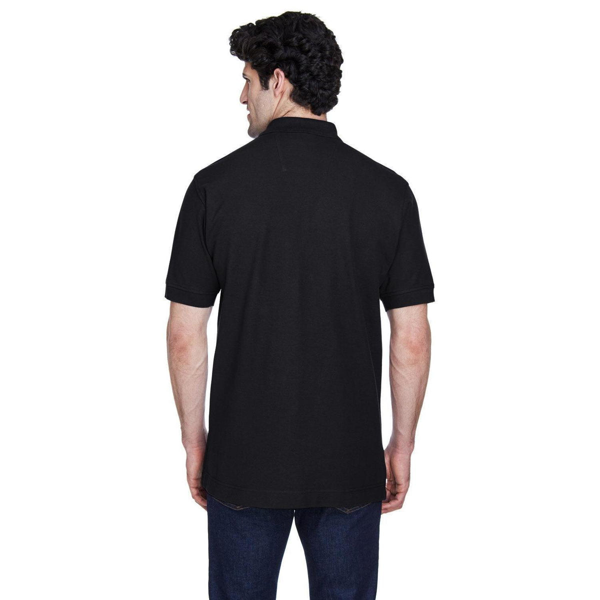 no-logo Devon & Jones Pima Pique Short-Sleeve Polo-Men's Polos-Devon&Jones-Thread Logic