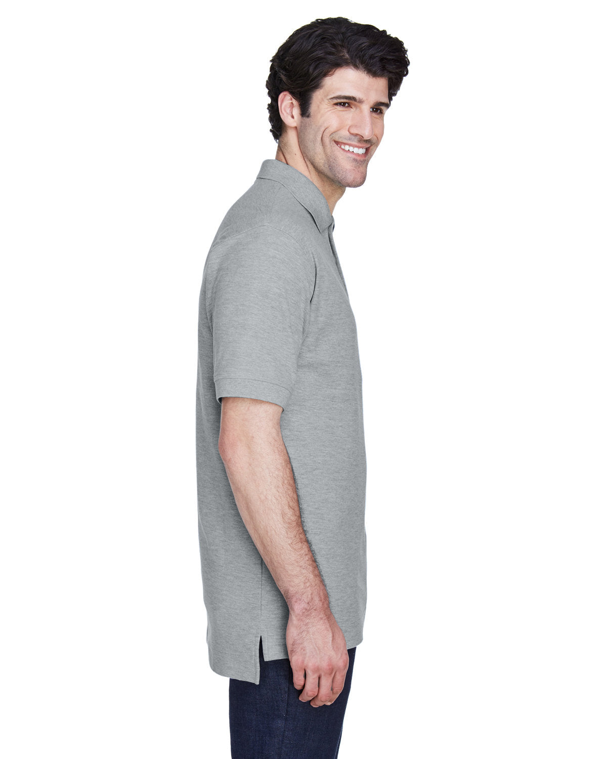 no-logo Devon & Jones Pima Pique Short-Sleeve Polo-Men's Polos-Devon&Jones-Thread Logic