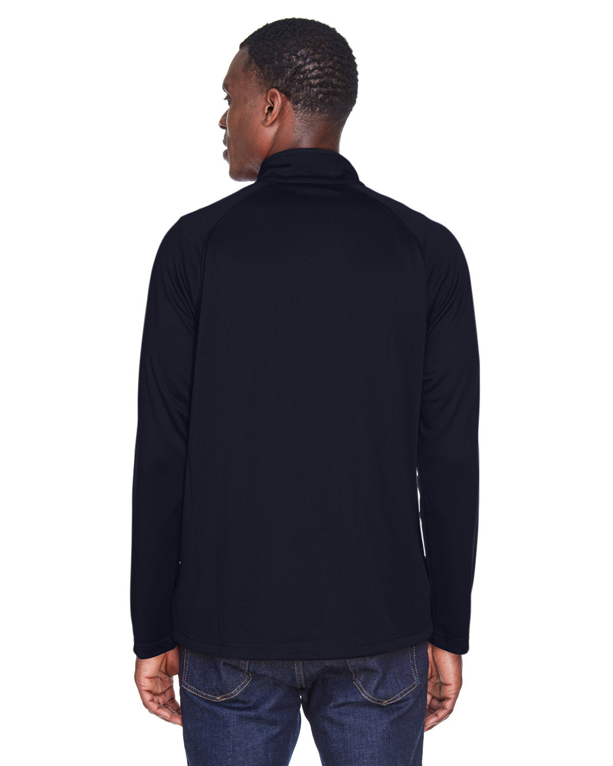 no-logo Devon & Jones Stretch Tech-Shell Compass Quarter-Zip-Men's Layering-Devon&Jones-Thread Logic