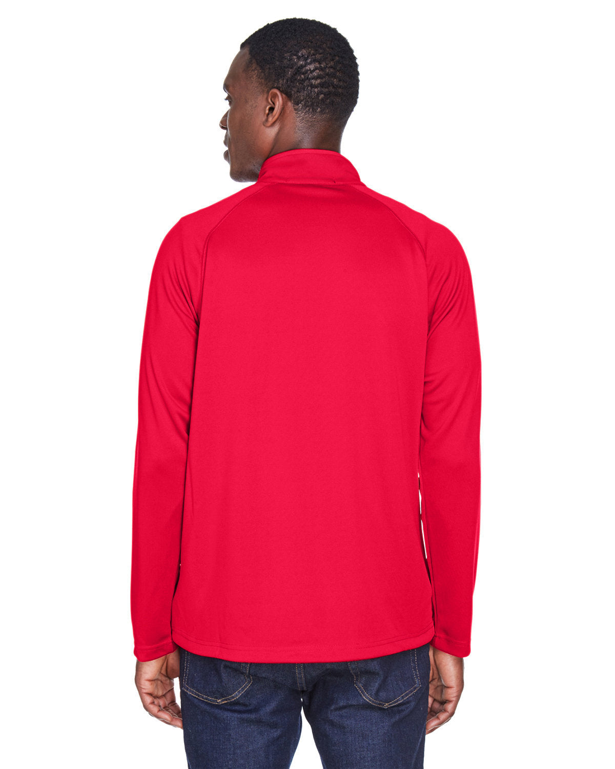 no-logo Devon & Jones Stretch Tech-Shell Compass Quarter-Zip-Men's Layering-Devon&Jones-Thread Logic