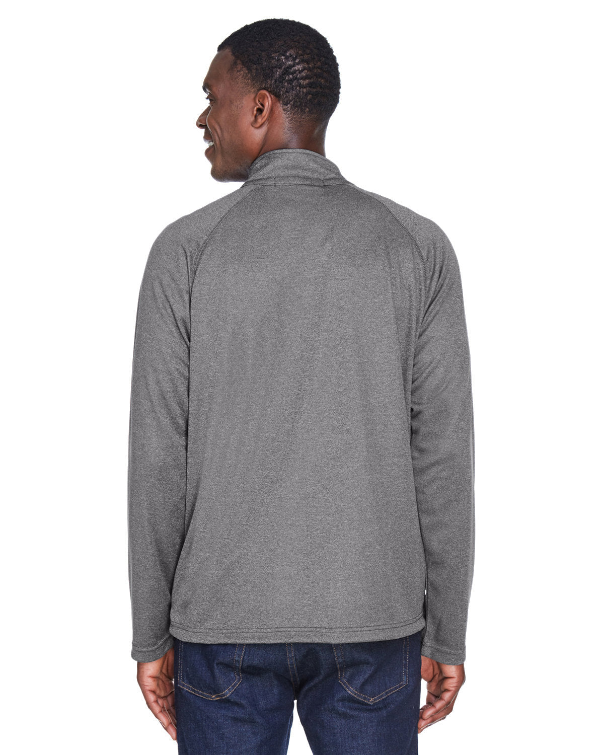 no-logo Devon & Jones Stretch Tech-Shell Compass Quarter-Zip-Men's Layering-Devon&Jones-Thread Logic