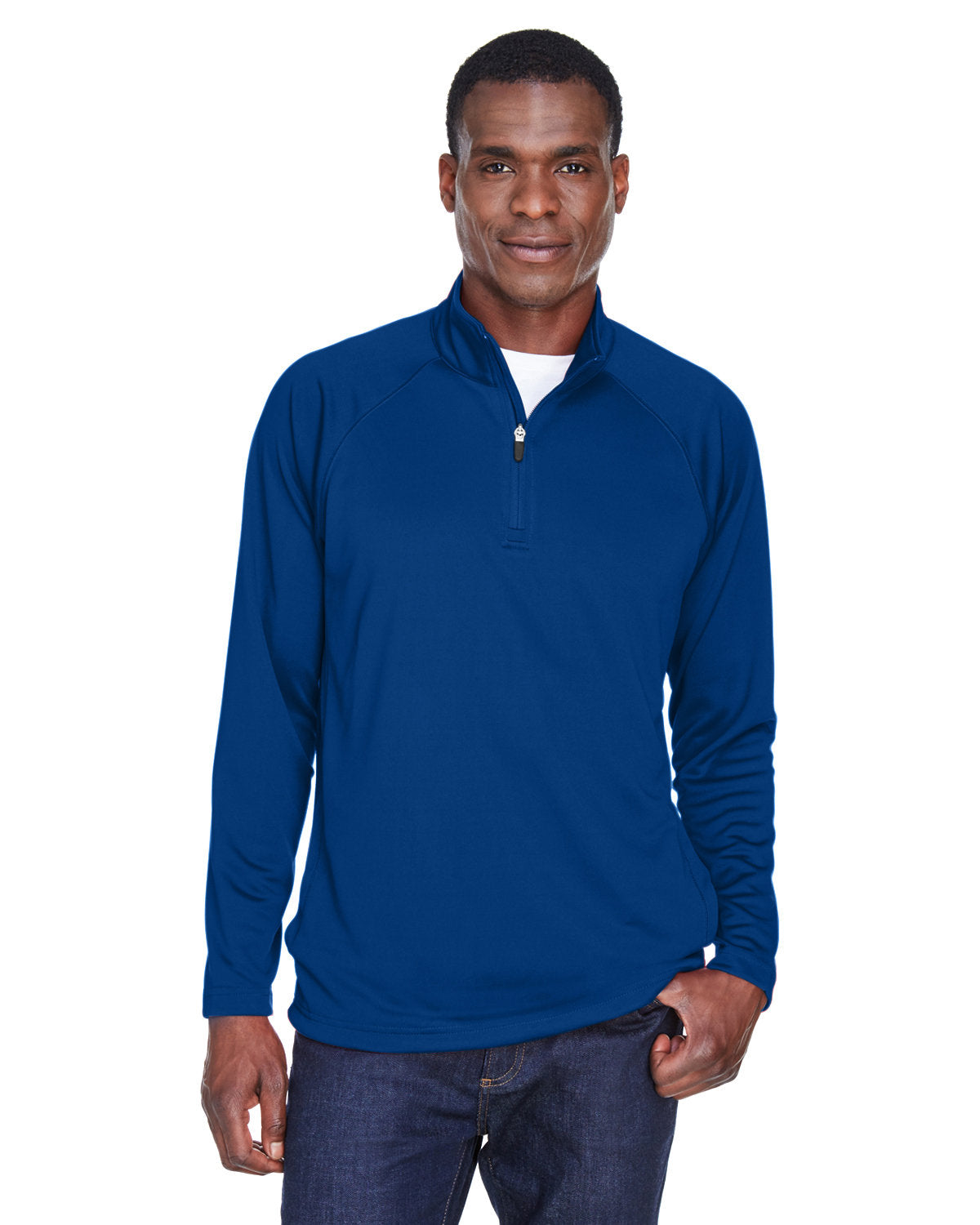 Devon & Jones Stretch Tech-Shell Compass Quarter-Zip-Men's Layering-Devon&Jones-True Royal-S-Thread Logic