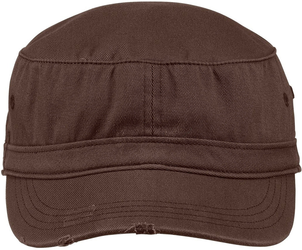 District Distressed Military Hat-Regular-District-Chocolate Brown-OSFA-Thread Logic