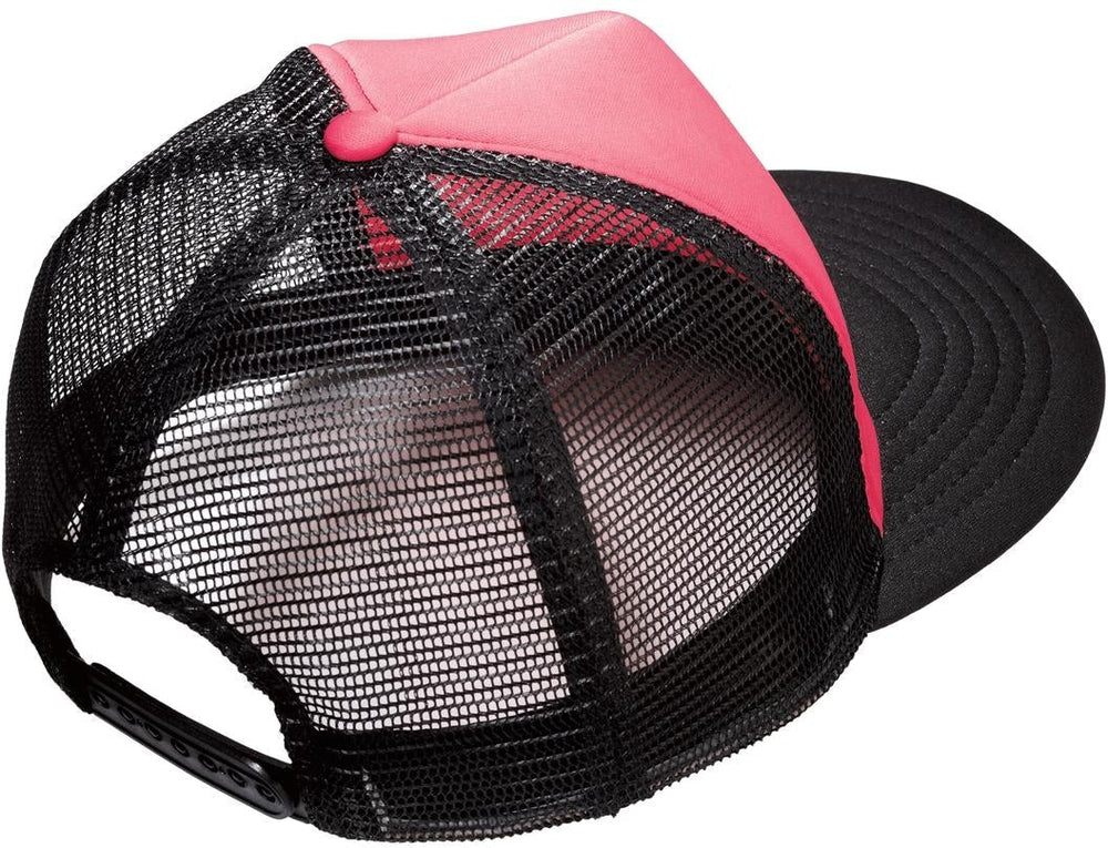 no-logo District Flat Bill Snapback Trucker Cap-Regular-District-Thread Logic