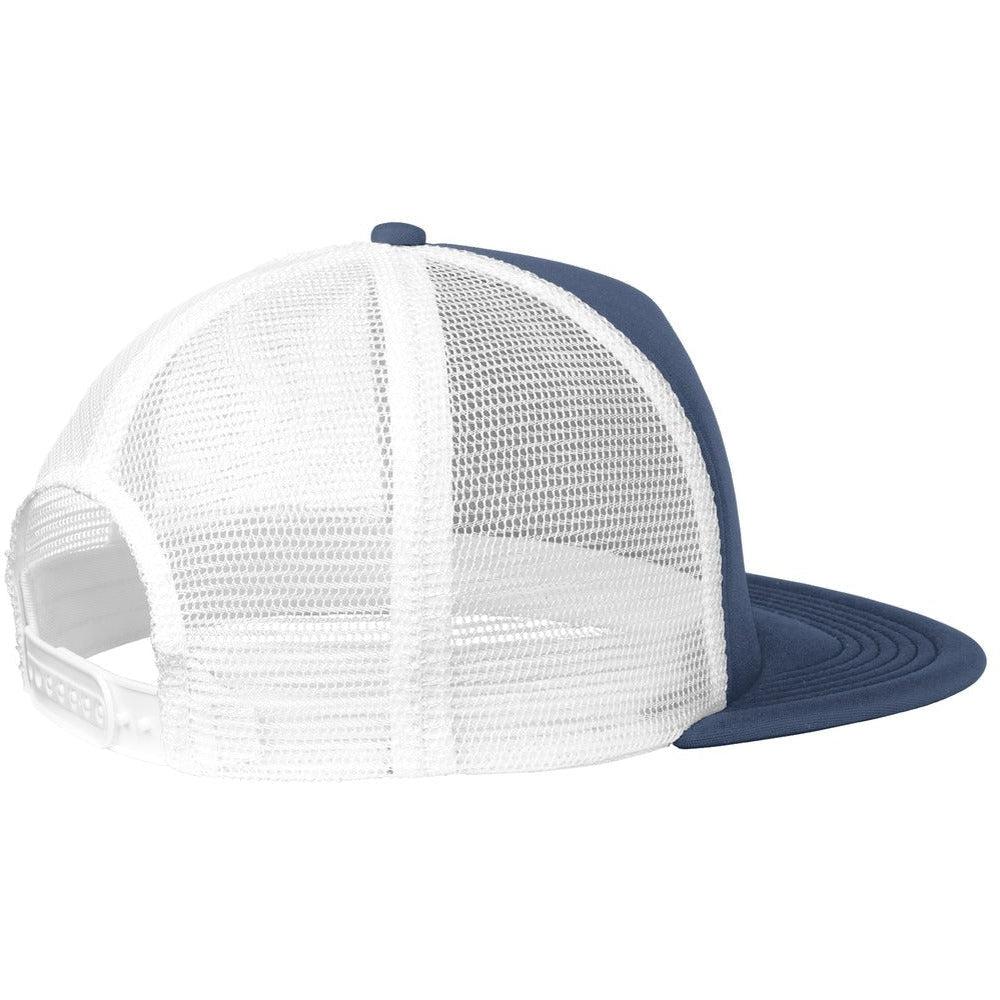 no-logo District Flat Bill Snapback Trucker Cap-Regular-District-Thread Logic