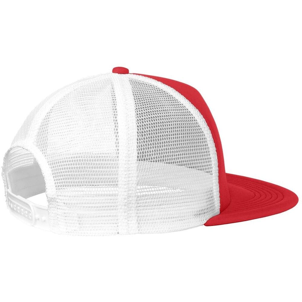 no-logo District Flat Bill Snapback Trucker Cap-Regular-District-Thread Logic
