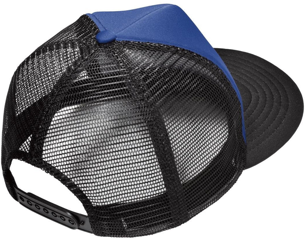 no-logo District Flat Bill Snapback Trucker Cap-Regular-District-Thread Logic