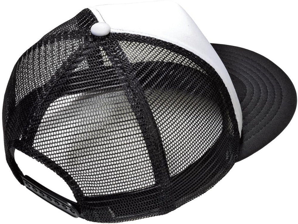 no-logo District Flat Bill Snapback Trucker Cap-Regular-District-Thread Logic