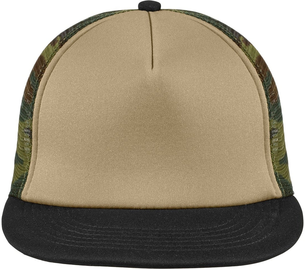 District Flat Bill Snapback Trucker Cap-Regular-District-Military Camo-OSFA-Thread Logic