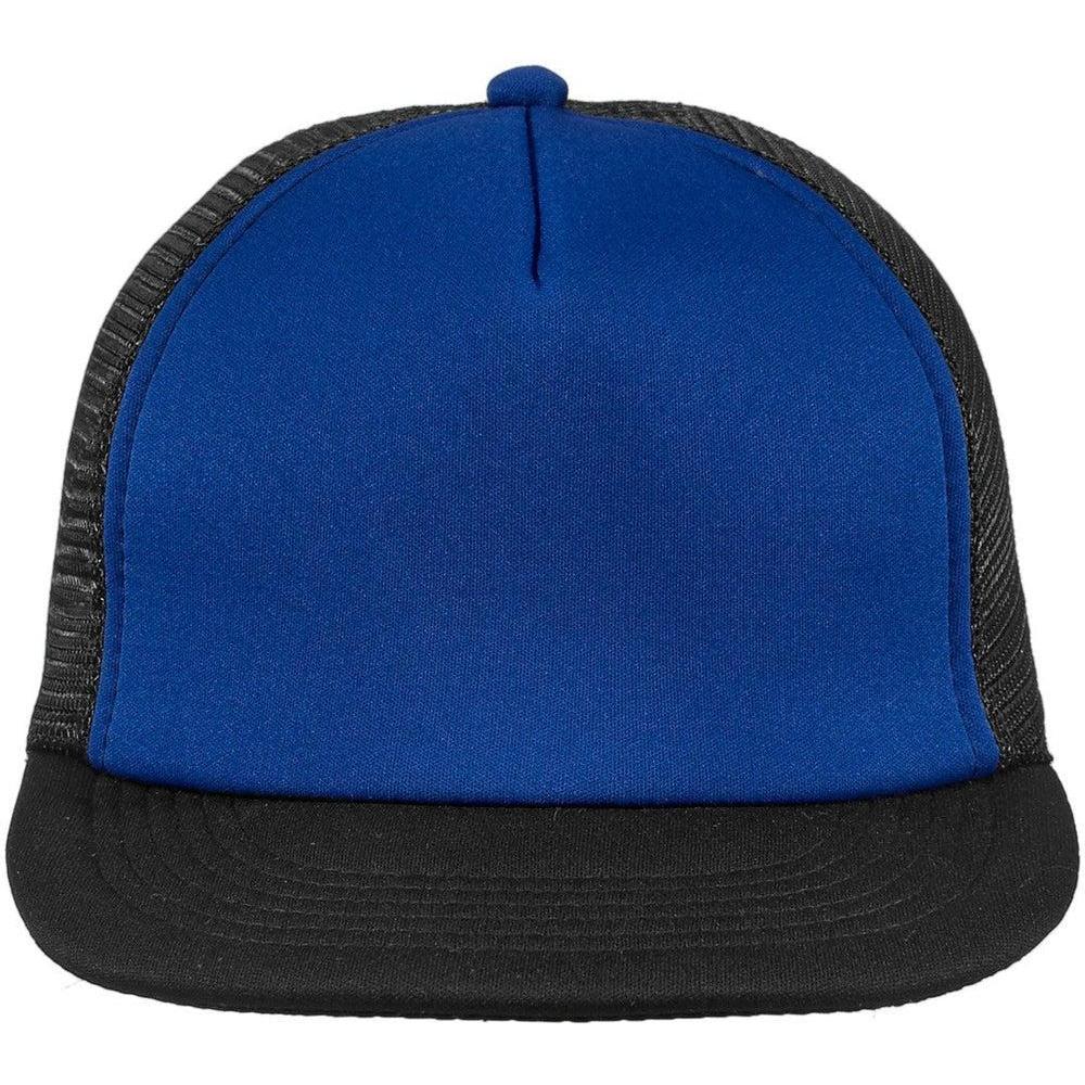 no-logo District Flat Bill Snapback Trucker Cap-Regular-District-Royal-OSFA-Thread Logic
