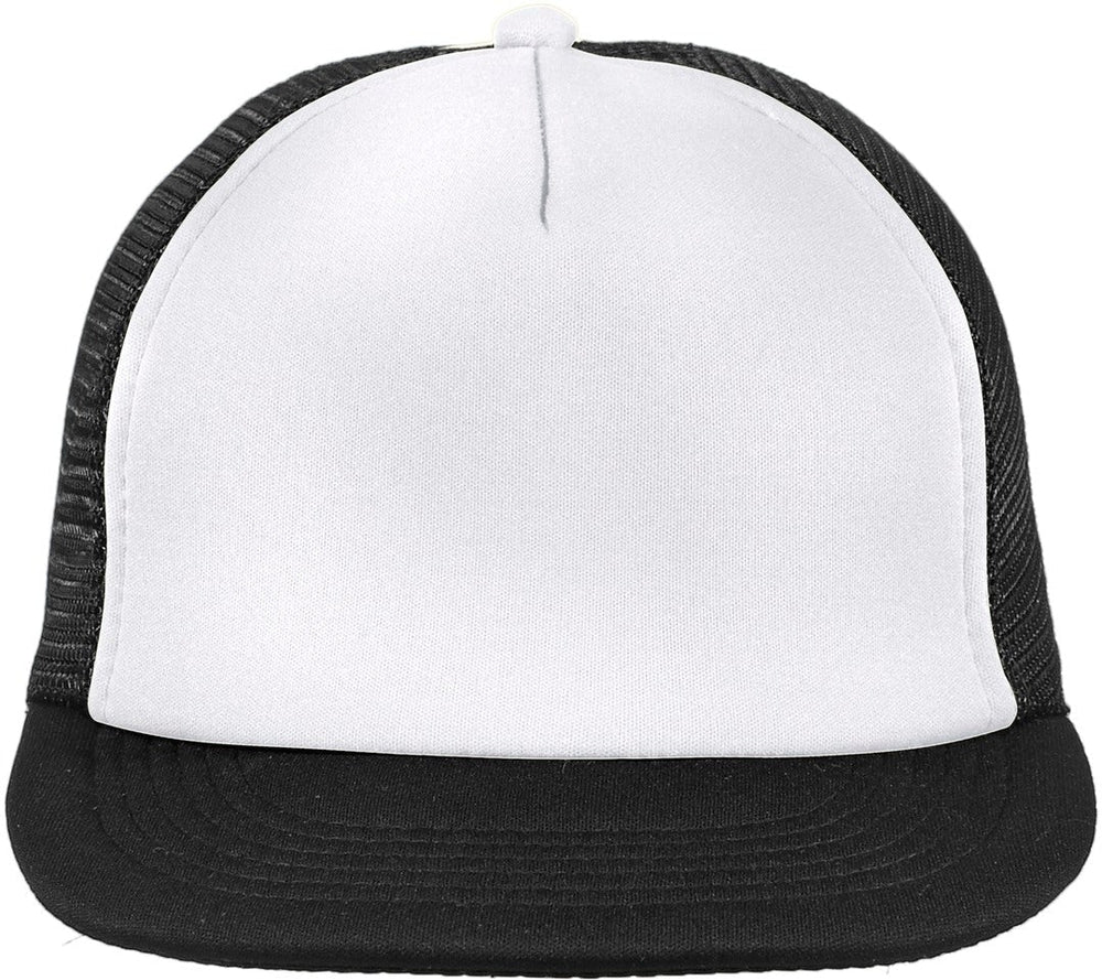 District Flat Bill Snapback Trucker Cap-Regular-District-White-OSFA-Thread Logic