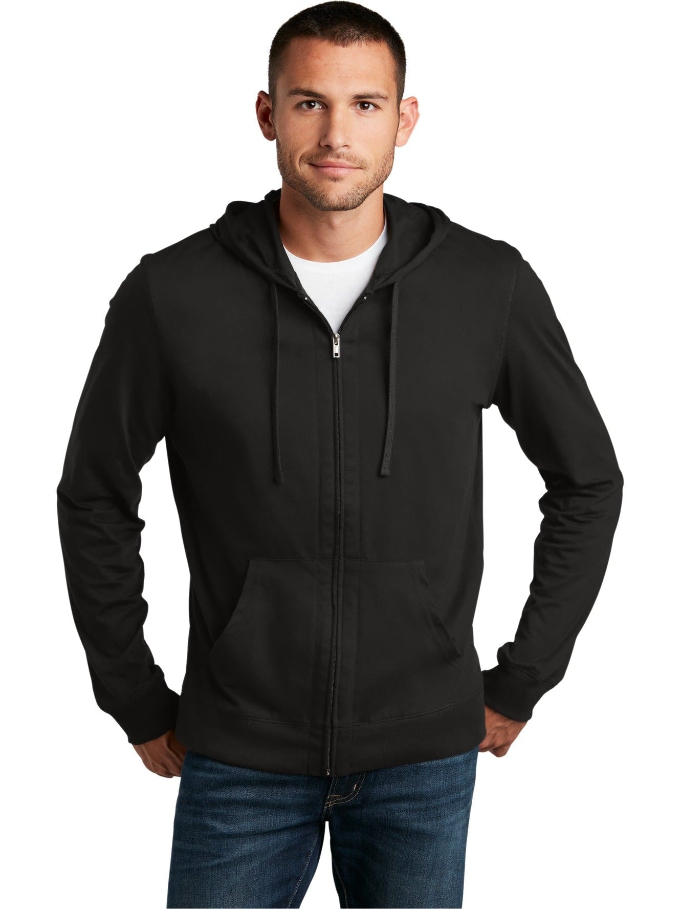 no-logo District Jersey Full-Zip Hoodie-Regular-District-Thread Logic