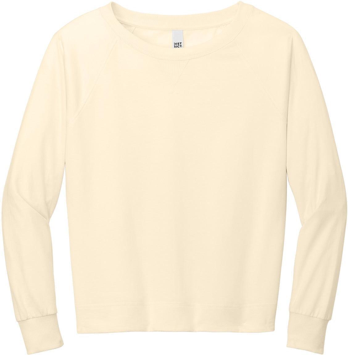 District Ladies Featherweight French Terry Long Sleeve Crewneck