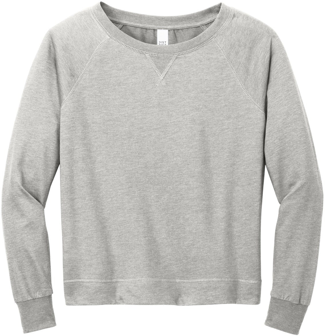 District Ladies Featherweight French Terry Long Sleeve Crewneck