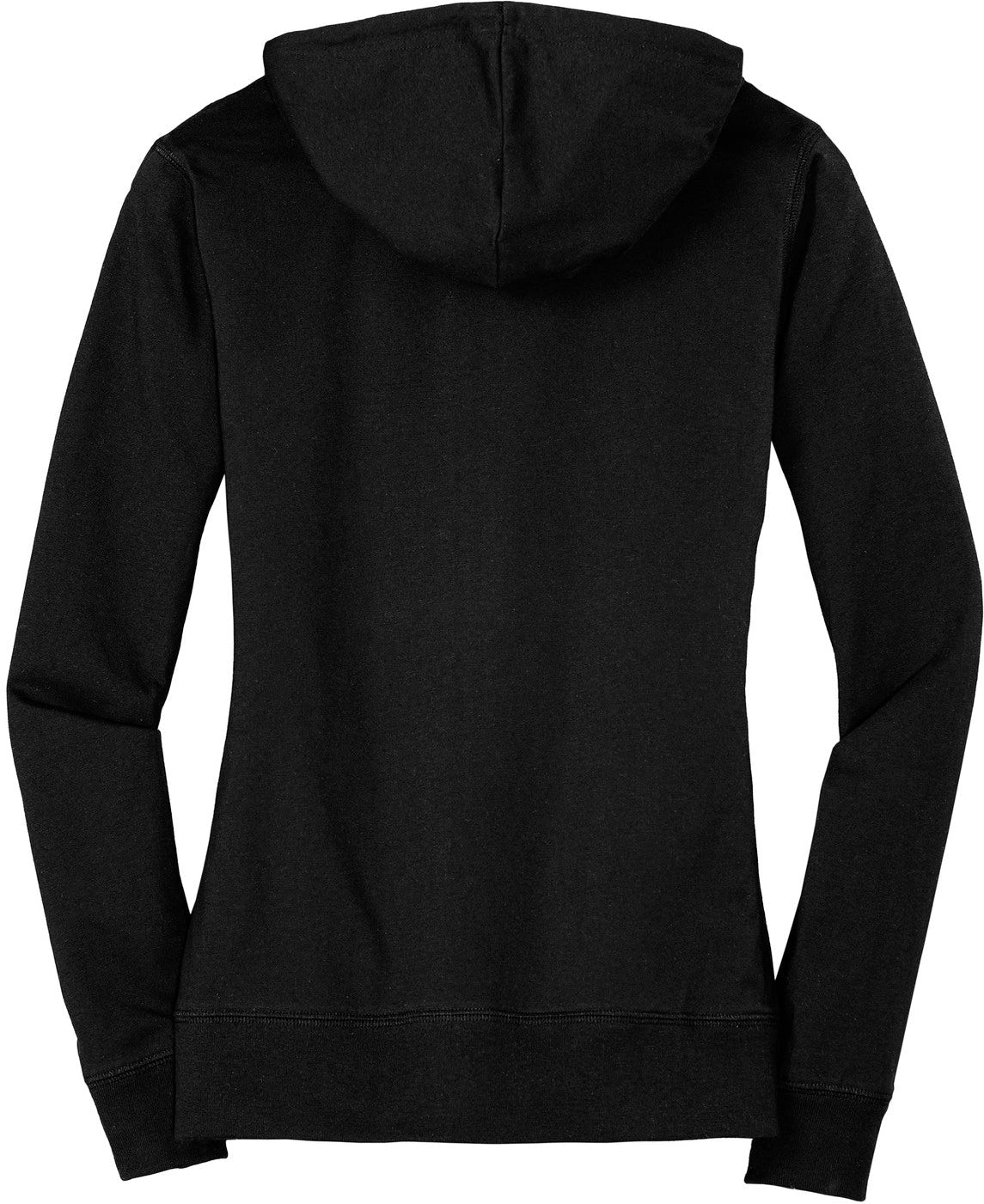 no-logo District Ladies Fitted Jersey Full-Zip Hoodie-Regular-District-Thread Logic