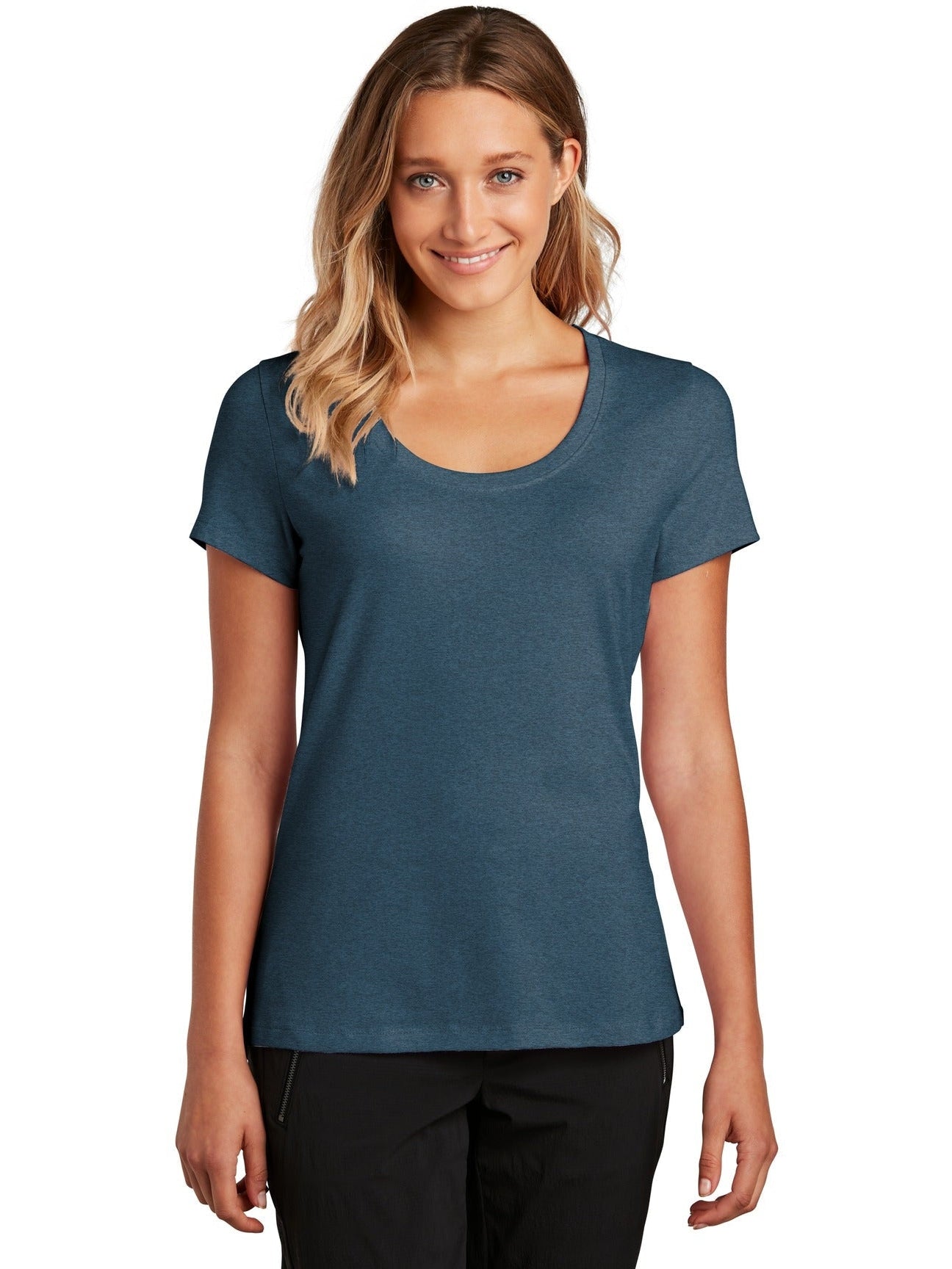 no-logo District Ladies Flex Scoop Neck Tee-Regular-District-Thread Logic
