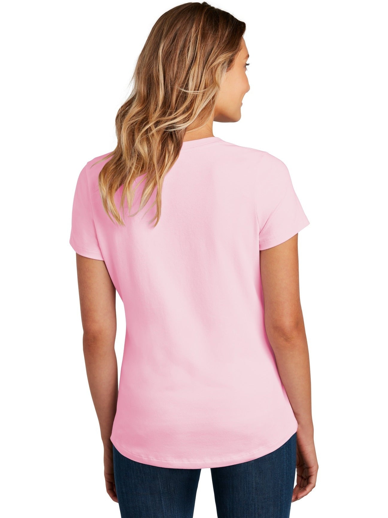 no-logo District Ladies Flex Scoop Neck Tee-Regular-District-Thread Logic