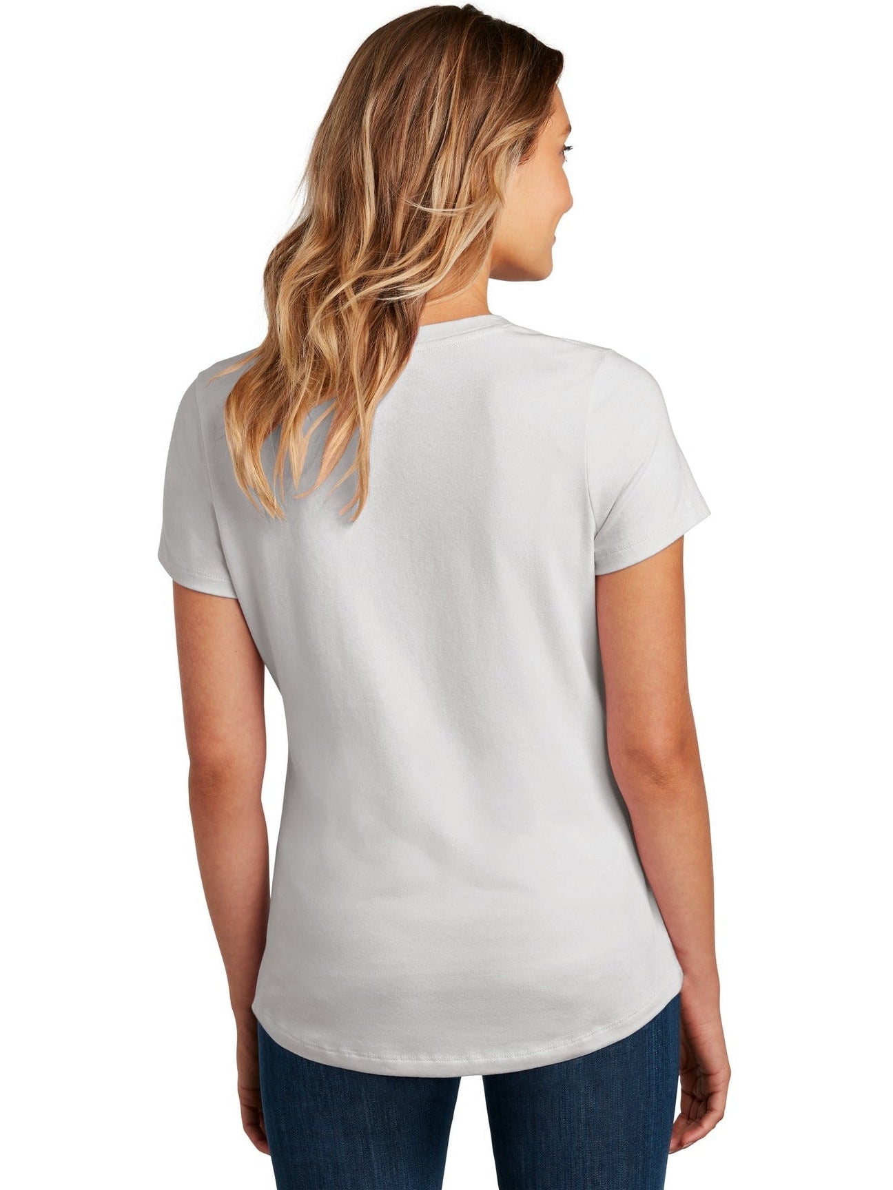 no-logo District Ladies Flex Scoop Neck Tee-Regular-District-Thread Logic
