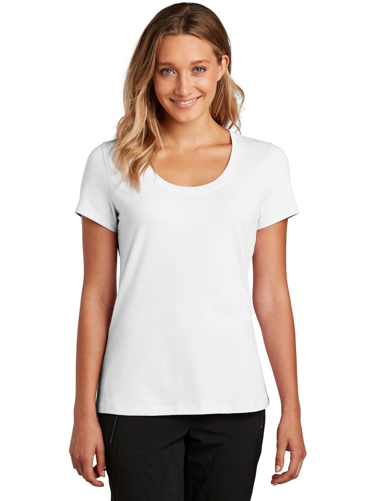 no-logo District Ladies Flex Scoop Neck Tee-Regular-District-Thread Logic