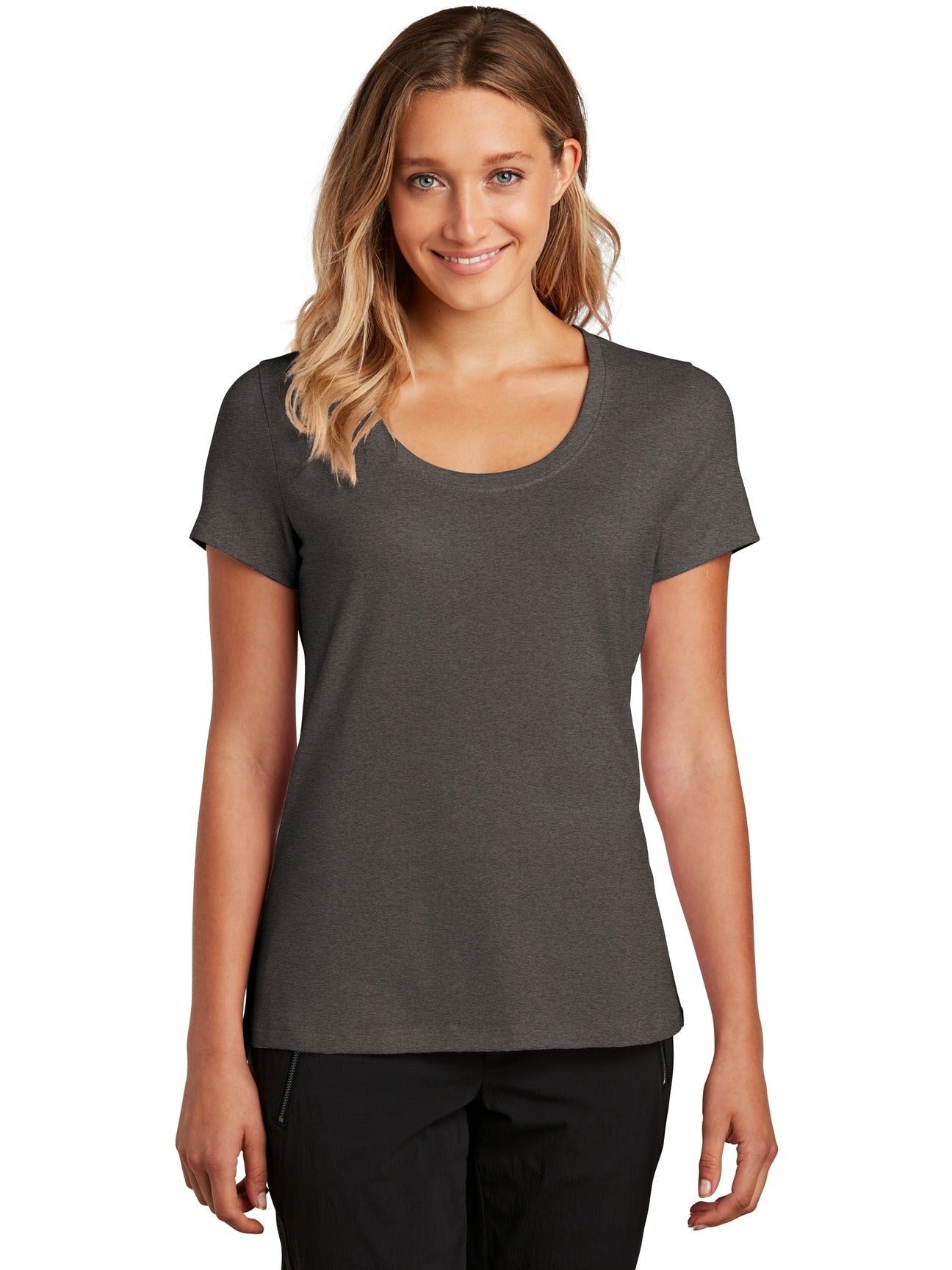no-logo District Ladies Flex Scoop Neck Tee-Regular-District-Thread Logic