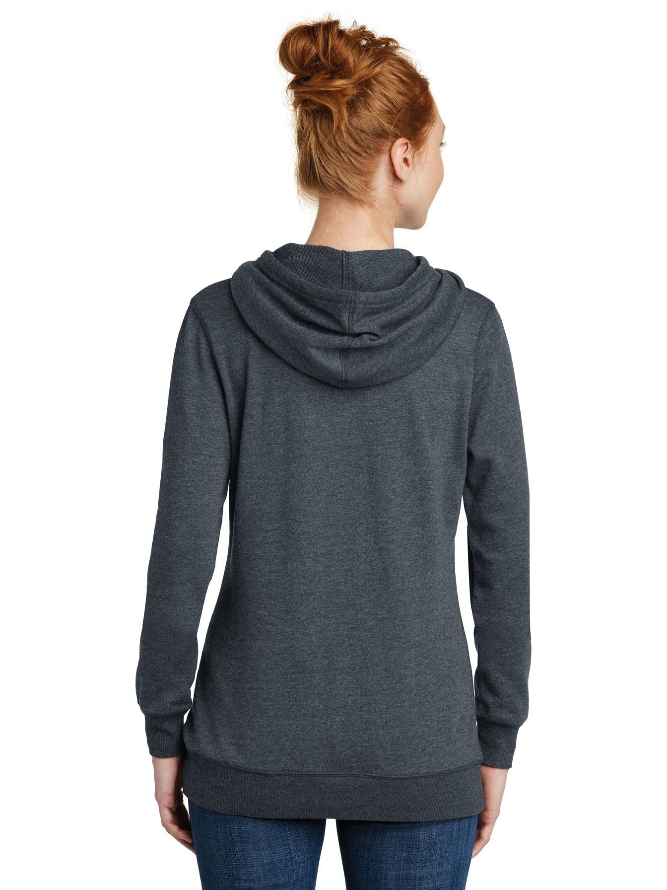 no-logo District Ladies Lightweight Fleece Hoodie-Regular-District-Thread Logic