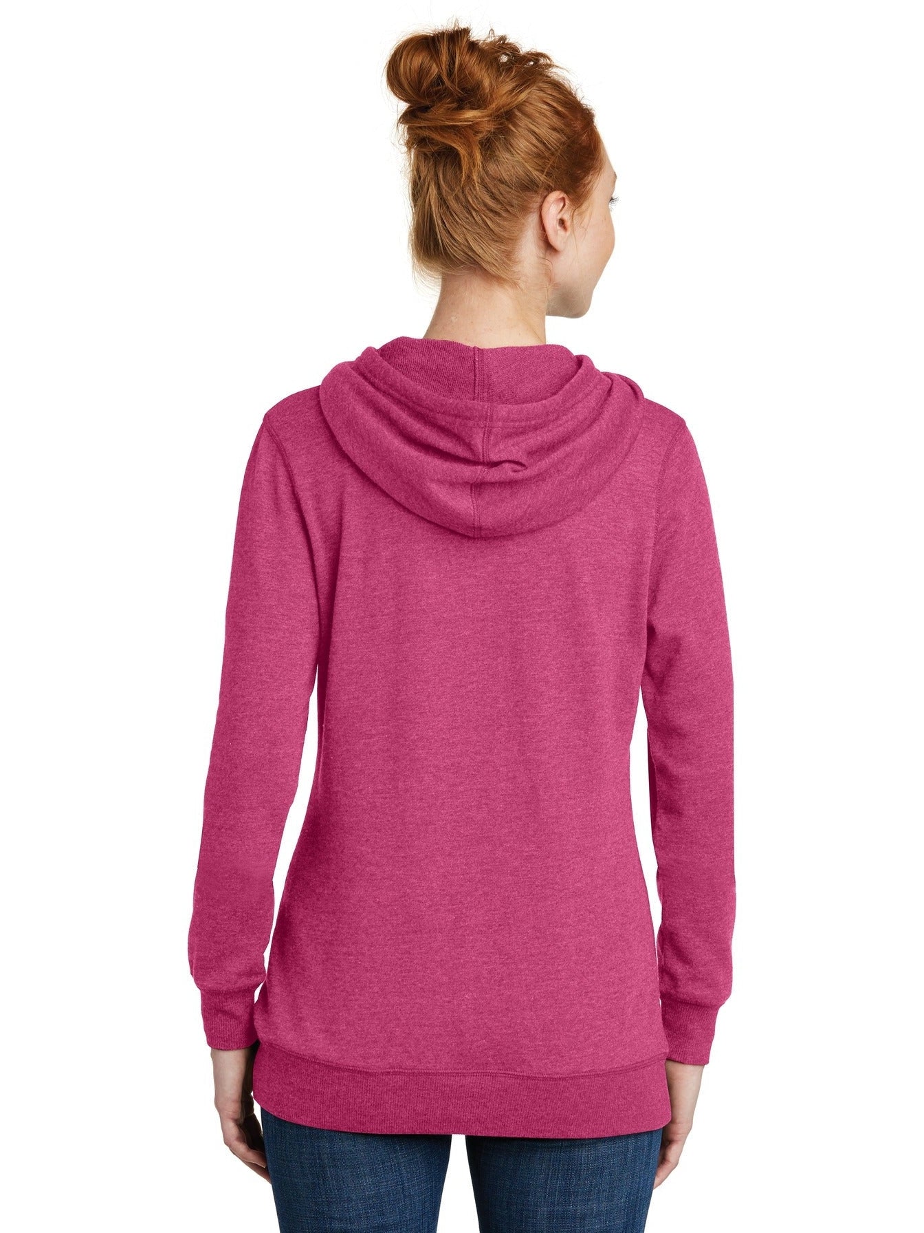 no-logo District Ladies Lightweight Fleece Hoodie-Regular-District-Thread Logic