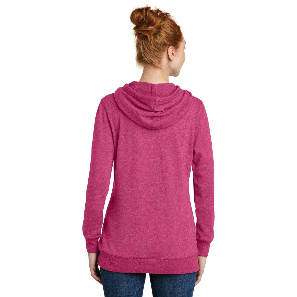 no-logo District Women's Lightweight Fleece Hoodie-Hoodies-District-Thread Logic