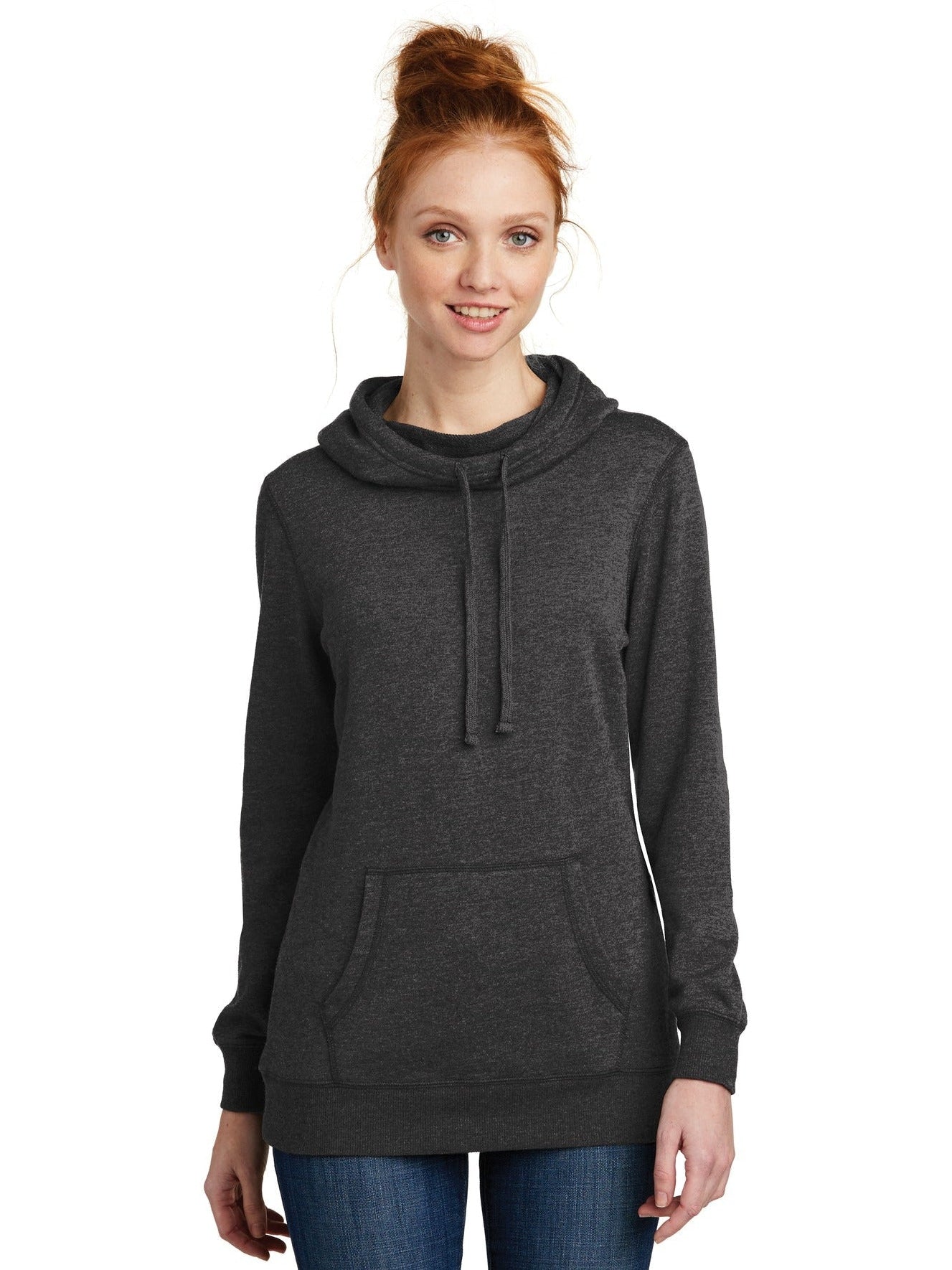 no-logo District Ladies Lightweight Fleece Hoodie-Regular-District-Thread Logic