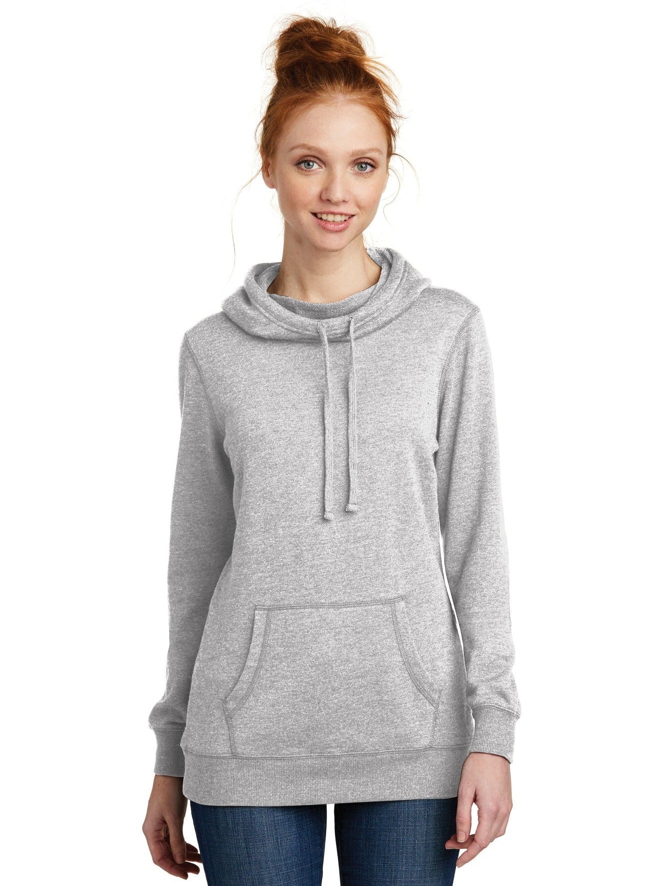 no-logo District Ladies Lightweight Fleece Hoodie-Regular-District-Thread Logic