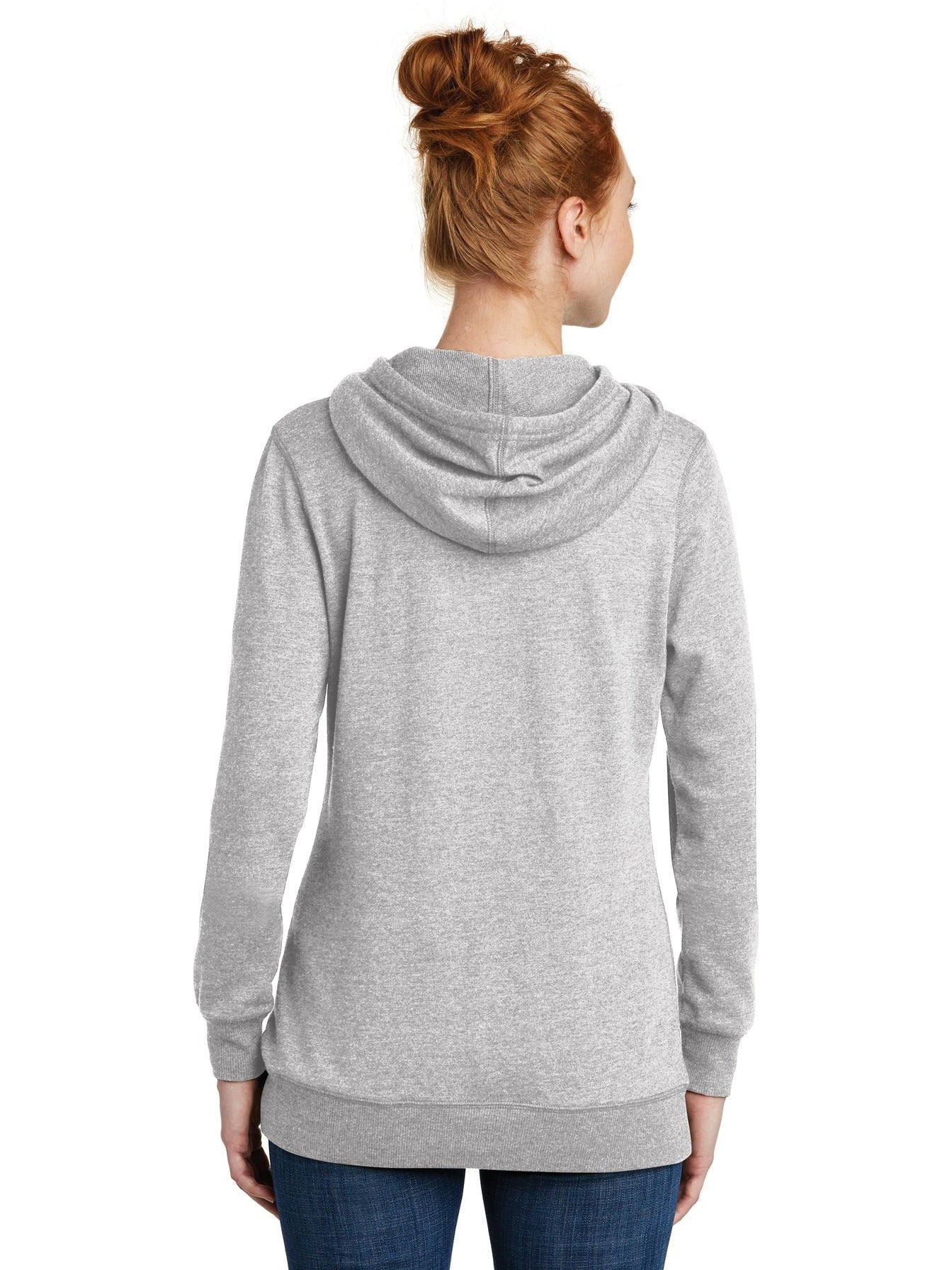 no-logo District Ladies Lightweight Fleece Hoodie-Regular-District-Thread Logic