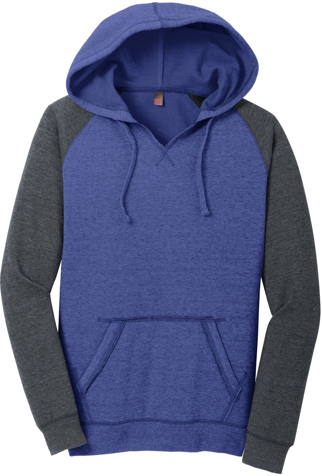 District Ladies Lightweight Fleece Raglan Hoodie