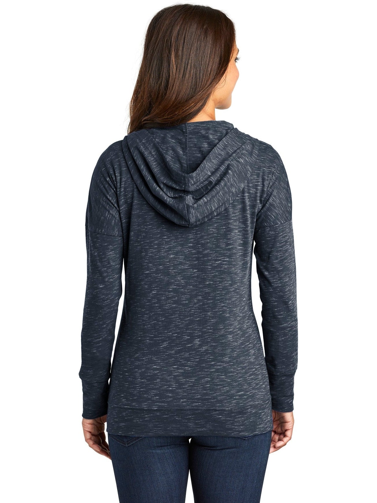 no-logo District Ladies Medal Full-Zip Hoodie-Regular-District-Thread Logic