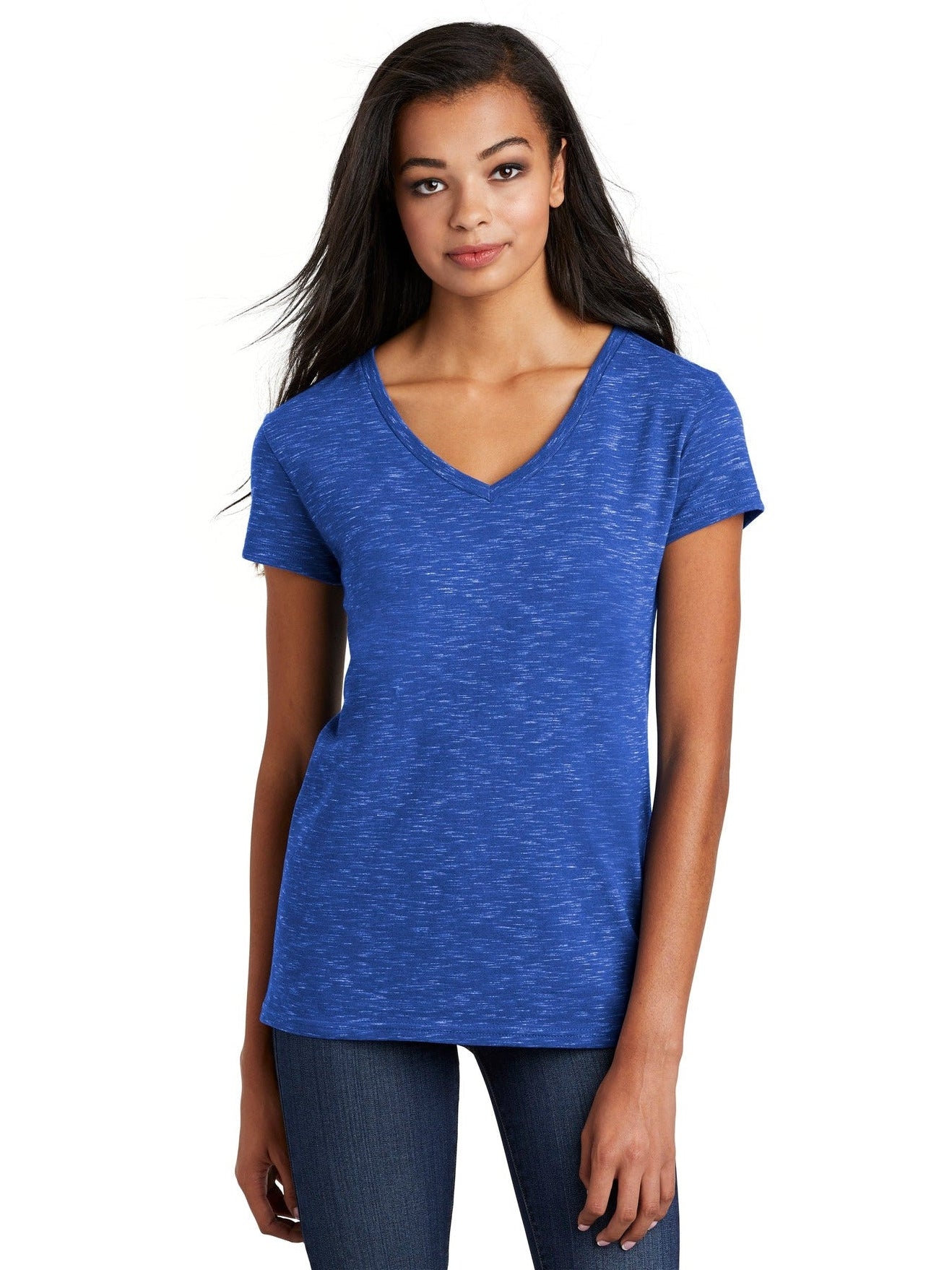 no-logo District Ladies Medal V-Neck Tee-Active-District-Thread Logic