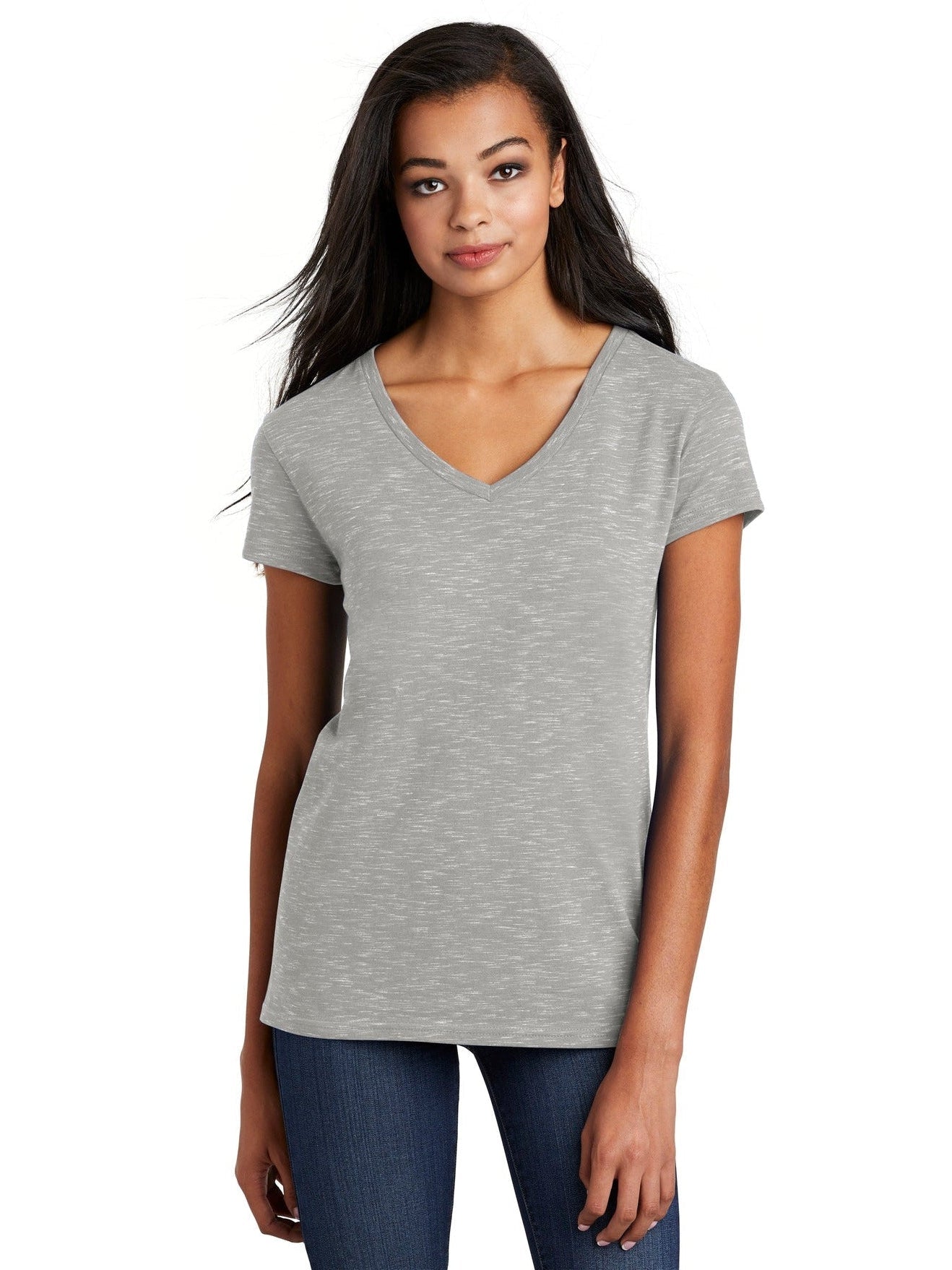 no-logo District Ladies Medal V-Neck Tee-Active-District-Thread Logic