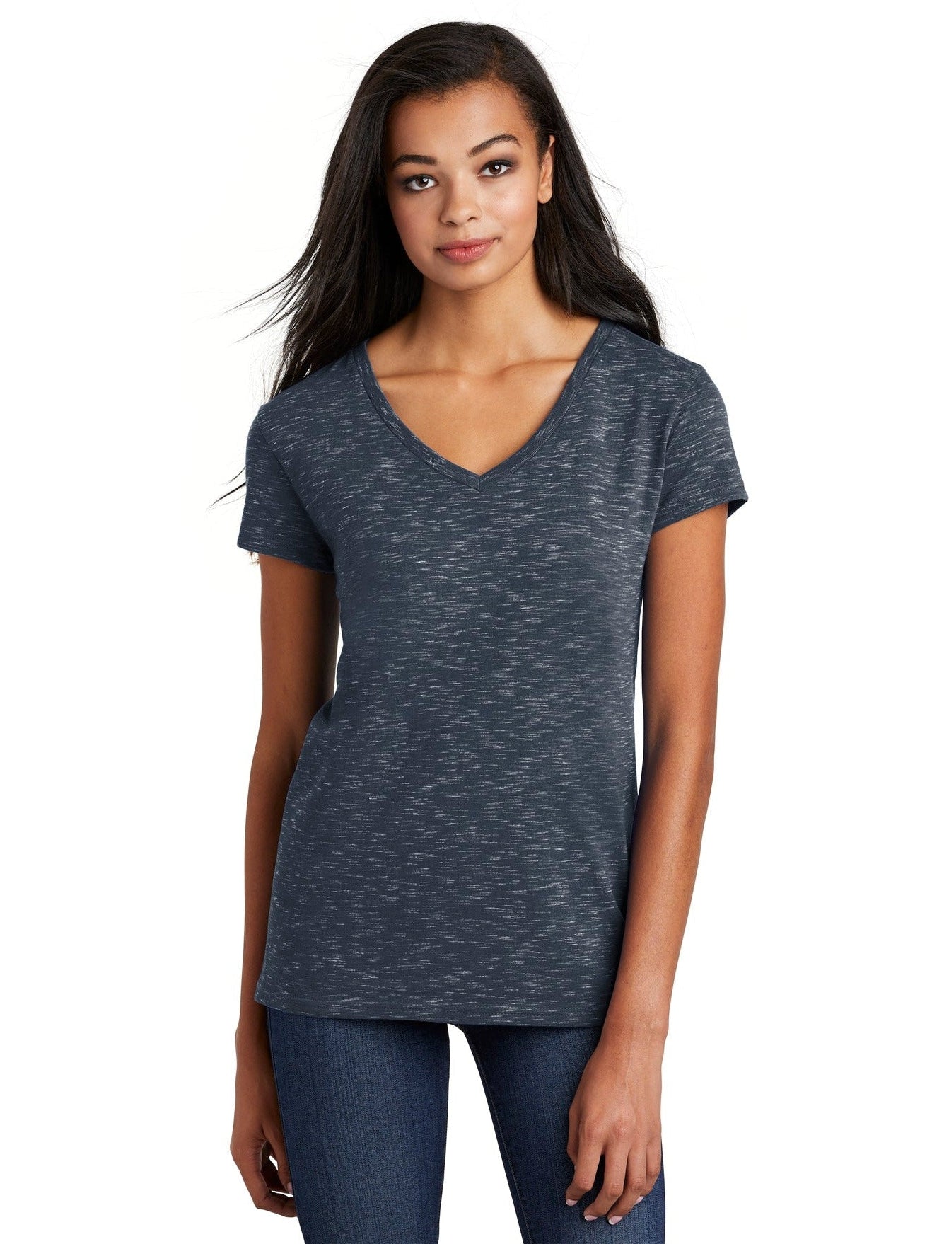 no-logo District Ladies Medal V-Neck Tee-Active-District-Thread Logic