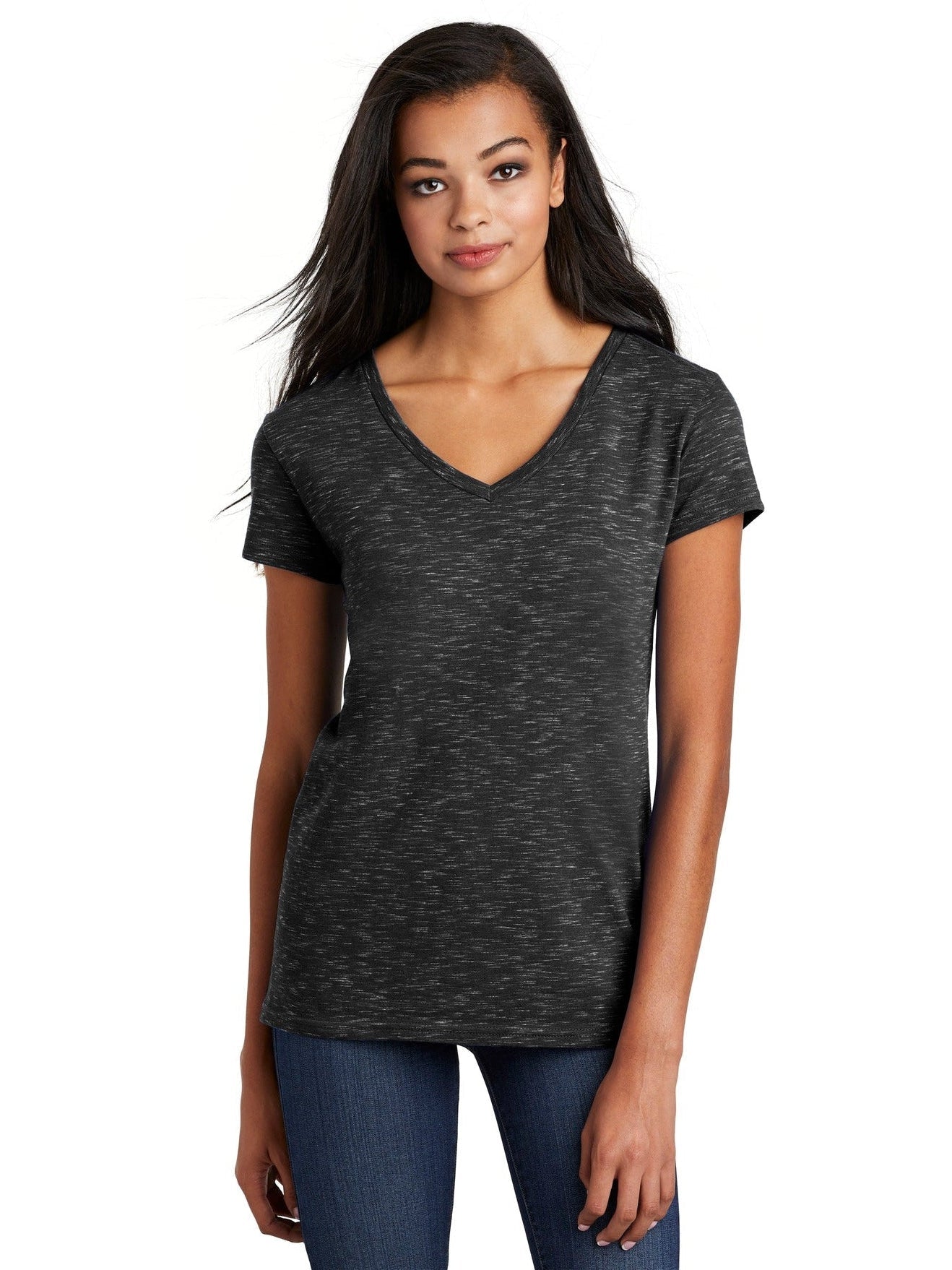 no-logo District Ladies Medal V-Neck Tee-Active-District-Thread Logic