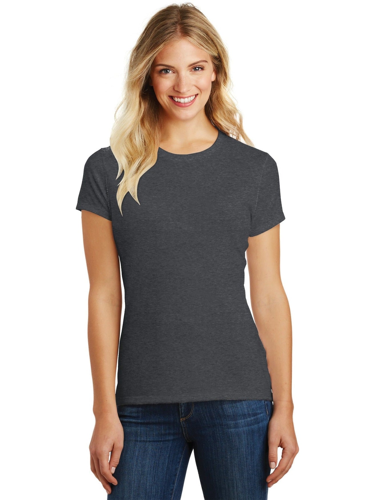 no-logo District Ladies Perfect Blend Tee-Regular-District-Thread Logic